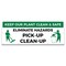 Signmission Keep Our Plant Clean & Safe Eliminate Hazards Pick-Up Clean-Up Banner Concession Stand Single Sided B-120-30094 - alternate 1